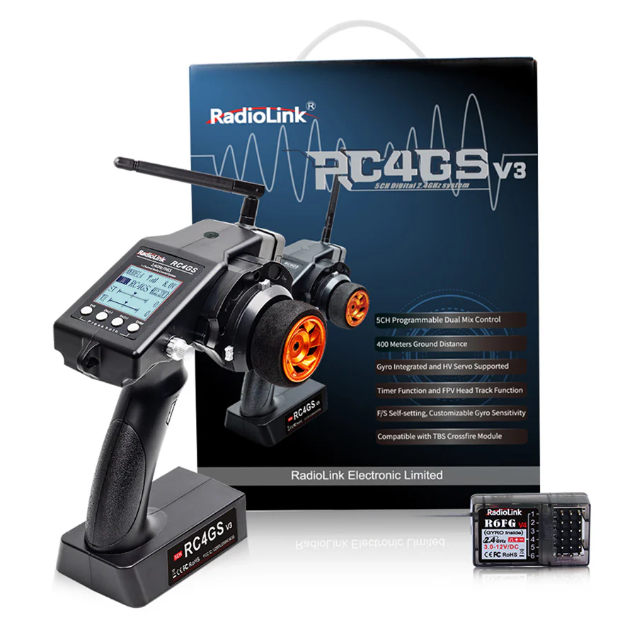 RadioLink RC4GS V3 w/ R6FG 2.4GHz Radio System - Image 3
