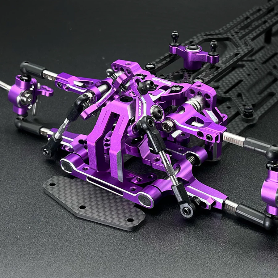 Team AD AD-XF IFS Horizontal Shock Conversion Kit - Purple - Image 3