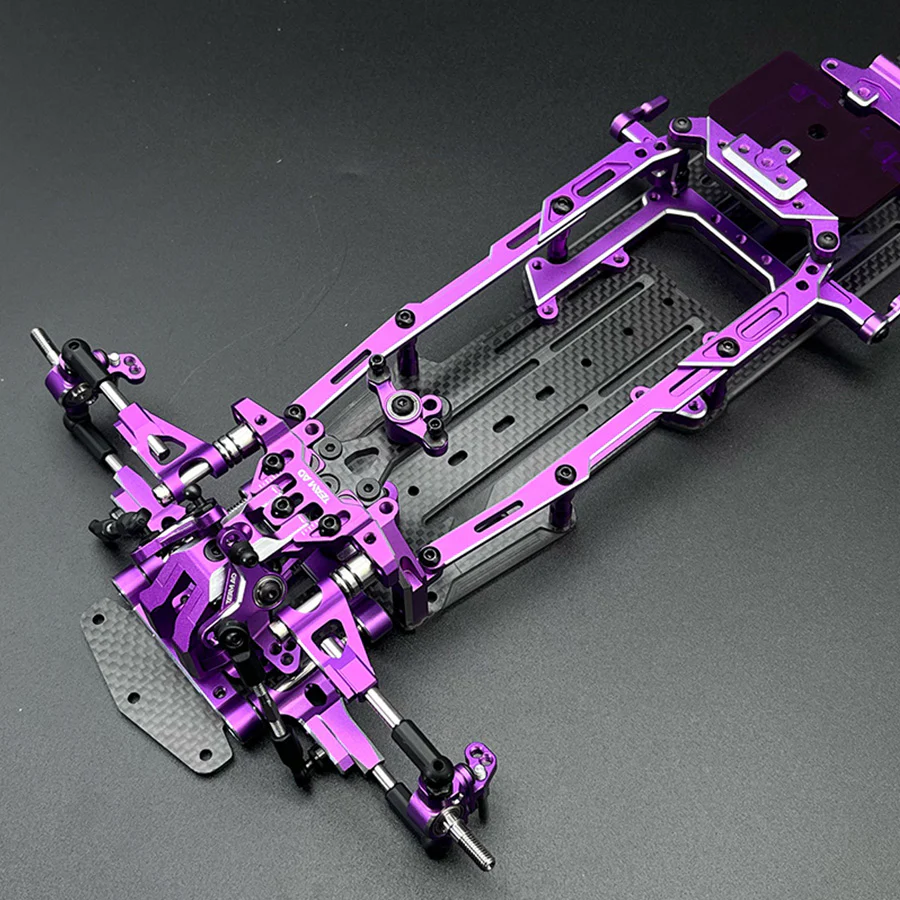 Team AD AD-XF IFS Horizontal Shock Conversion Kit - Purple - Image 5