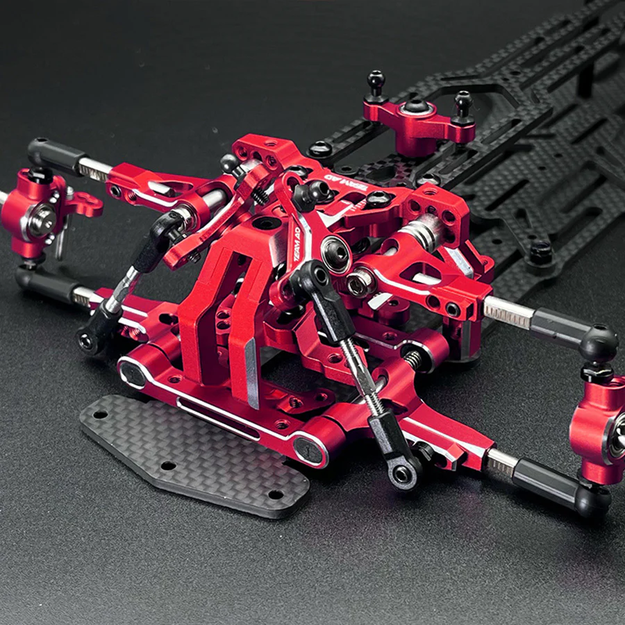 Team AD AD-XF IFS Horizontal Shock Conversion Kit - Red - Image 3