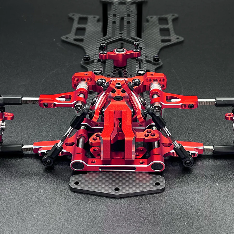 Team AD AD-XF IFS Horizontal Shock Conversion Kit - Red - Image 4