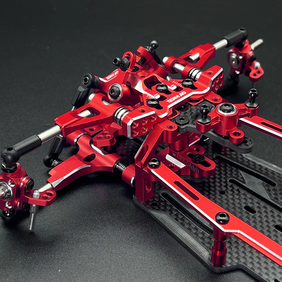 Team AD AD-XF IFS Horizontal Shock Conversion Kit - Red - Image 7